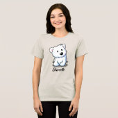 Westie Shweetie Tri-Blend Shirt (Voorkant volledig)