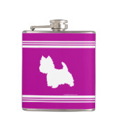 Westie Silhouet Heupfles (Voorkant)