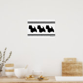 Westie Silhouet Poster (Keuken)