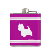 Westie Silhouette Heupfles (Achterkant)