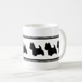 Westie Silhouette Koffiemok (Voorkant rechts)