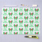 Westie Silhouette Red Christmas Dog & Bow White Tissuepapier (Craft)