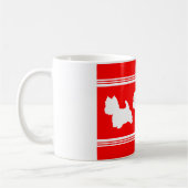 Westie Silhouette Rood Koffiemok (Links)