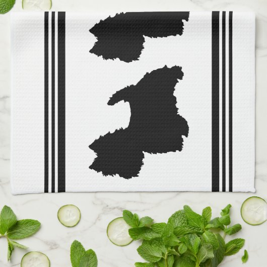 Westie Silhouette Theedoek (Gevouwen)