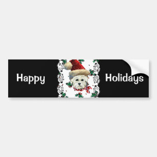 Westie Sinterklaas Bumpersticker