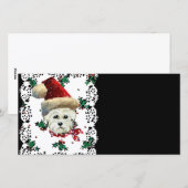 Westie Sinterklaas Feestdagenkaart (Voorkant / Achterkant)