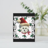Westie Sinterklaas Feestdagenkaart (Staand voorkant)