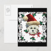 Westie Sinterklaas Feestdagenkaart (Voorkant / Achterkant)