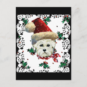 Westie Sinterklaas Feestdagenkaart