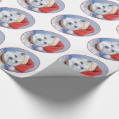 Westie Sinterklaas Helper Cadeaupapier (Hoek)