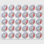 Westie Sinterklaas Helper Cadeaupapier (Vlak)
