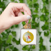 Westie Sinterklaas Helper Ornament Sleutelhanger (Hand)
