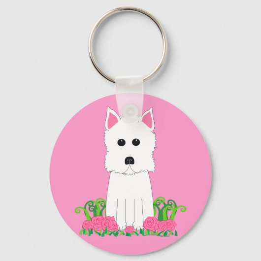 Westie Sleutelhanger (Voorkant)