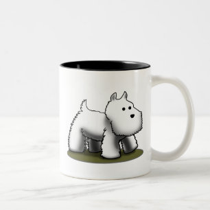 Westie Smaller Tweekleurige Koffiemok