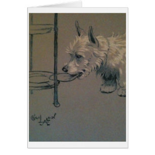 - Westie Sneaking a Snack