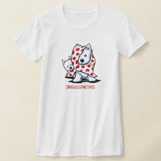 Westie SNUGGLEUPWITHUS T-shirt (Laagn)