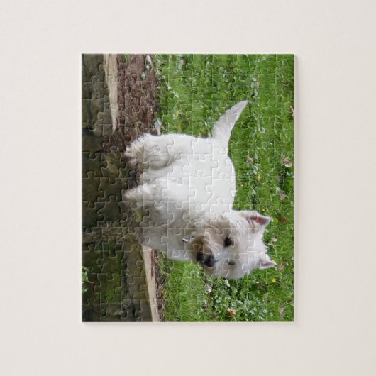 westie springt.png legpuzzel (Verticaal)