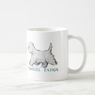 Westie Squirrel Patrol Koffiemok