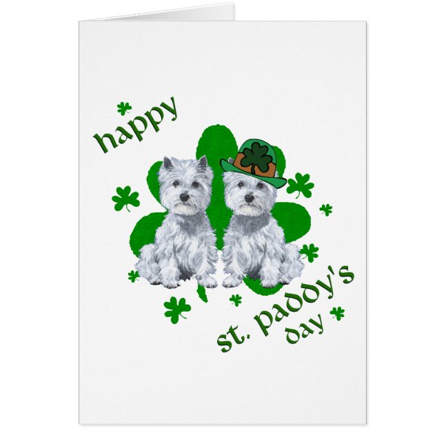 Westie St. Patrick's Dag (Voorkant)