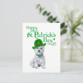 Westie St. Patrick's Dag Briefkaart (Staand voorkant)
