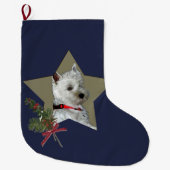 WESTIE, STAR VAN CHRISTMAS GROTE KERSTSOK (Voorkant)