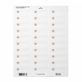 Westie Strand Bal Retouradreslabel Etiket (Full Sheet)