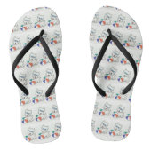 Westie Summertime Fun Teenslippers (Voetbed)