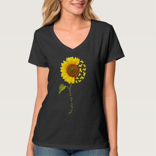 Westie Sunflower T-shirt (Voorkant)