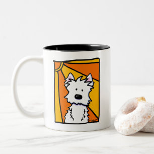 Westie Sunshine KiniArt Tweekleurige Koffiemok