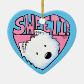 Westie Sweetie Keramisch Ornament (Voorkant)