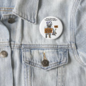Westie Tax Day Tea Party Protest Button (In situ)
