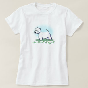 Westie Terrier 100% Katoenen T-Shirt