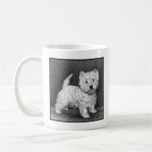 Westie Terrier Art van Glenda S. Harlan Koffiemok (Links)