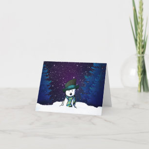 Westie Terrier Christmas Kaart