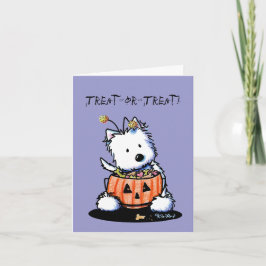 Westie Terrier Dog Halloween Kaart