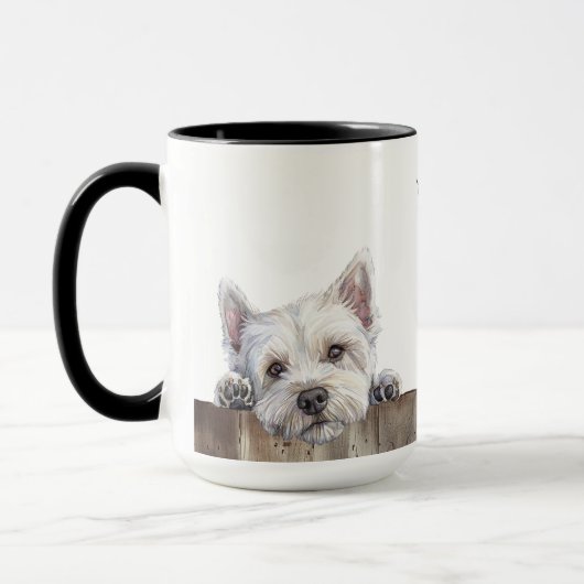 Westie Terrier Dog Mok (Links)