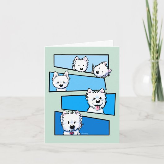 Westie Terrier Fans Bedankt Kaart (Voorkant)