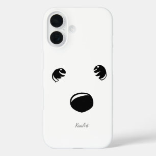 Westie Terrier Gezicht iPhone 16 Hoesje