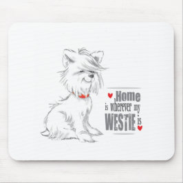 Westie Terrier MousePad Muismat