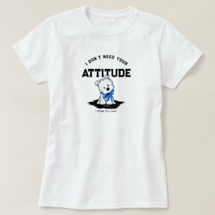 Westie Terrier Pup T-shirt 100% Katoen