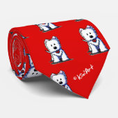 Westie Terrier Red Stropdas (2011) (Opgerold)