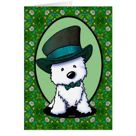 Westie Terriër Saint Paddy's Day (Voorkant)