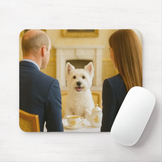 Westie Theetijd met de Royals Muismat (Met muis)