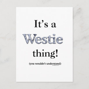 Westie Thing Briefkaart
