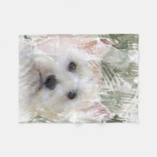 WESTIE THROW FLEECE DEKEN (Voorkant (Horizontaal))