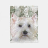 WESTIE THROW FLEECE DEKEN (Voorkant)