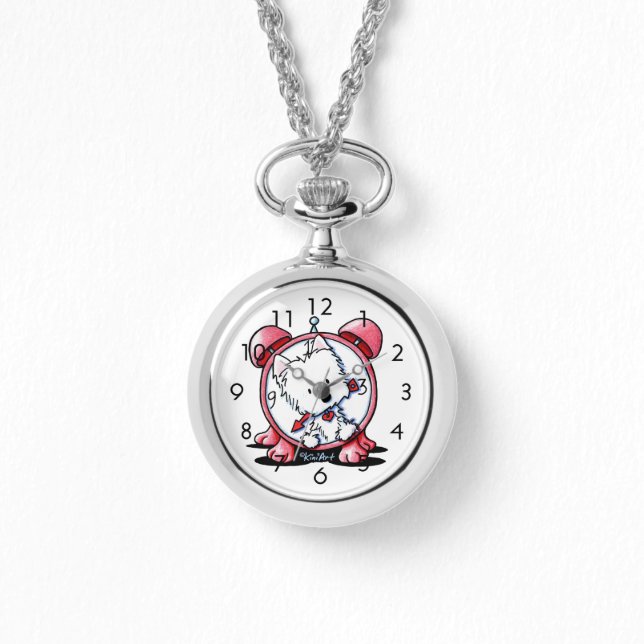 Westie Time Polshorloge Horloge (Voorkant)