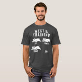 Westie Training Dog T-shirt (Voorkant volledig)