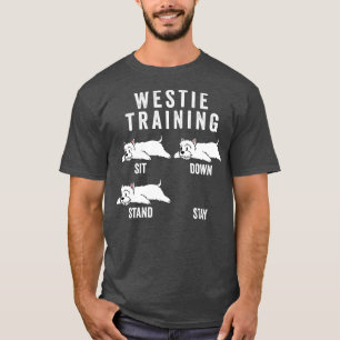 Westie Training Dog T-shirt