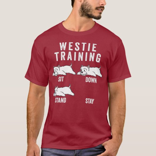 Westie Training Hondenpremie T-shirt (Voorkant)